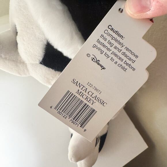NWT Santa Classic Mickey Plush Walt Disney World Theme Parks Christmas - Picture 9 of 9